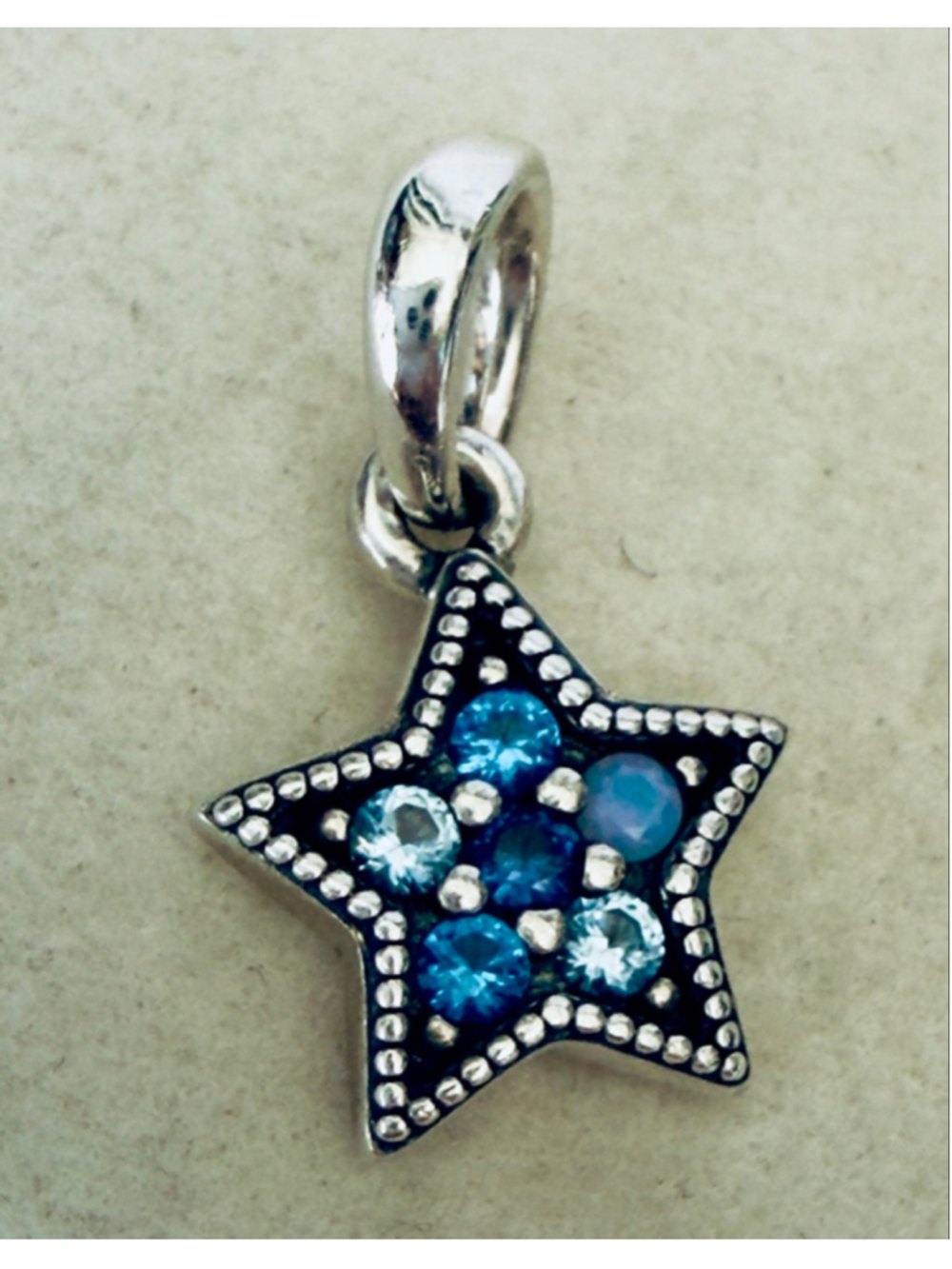 AUTHENTIC PANDORA BRIGHT STARS PENDANT Dangle Charm 396376NSBMX